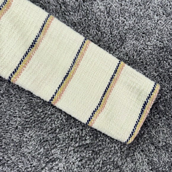 Billabong Jacket Womens Medium Blue Denim Hooded Striped Sleeves Boho Casual - Picture 14 of 14